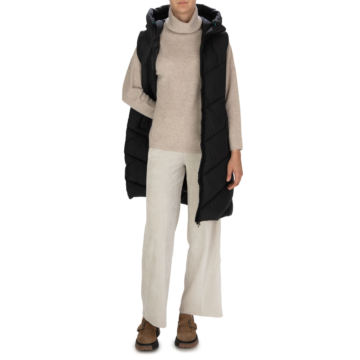 3 4 length down vest