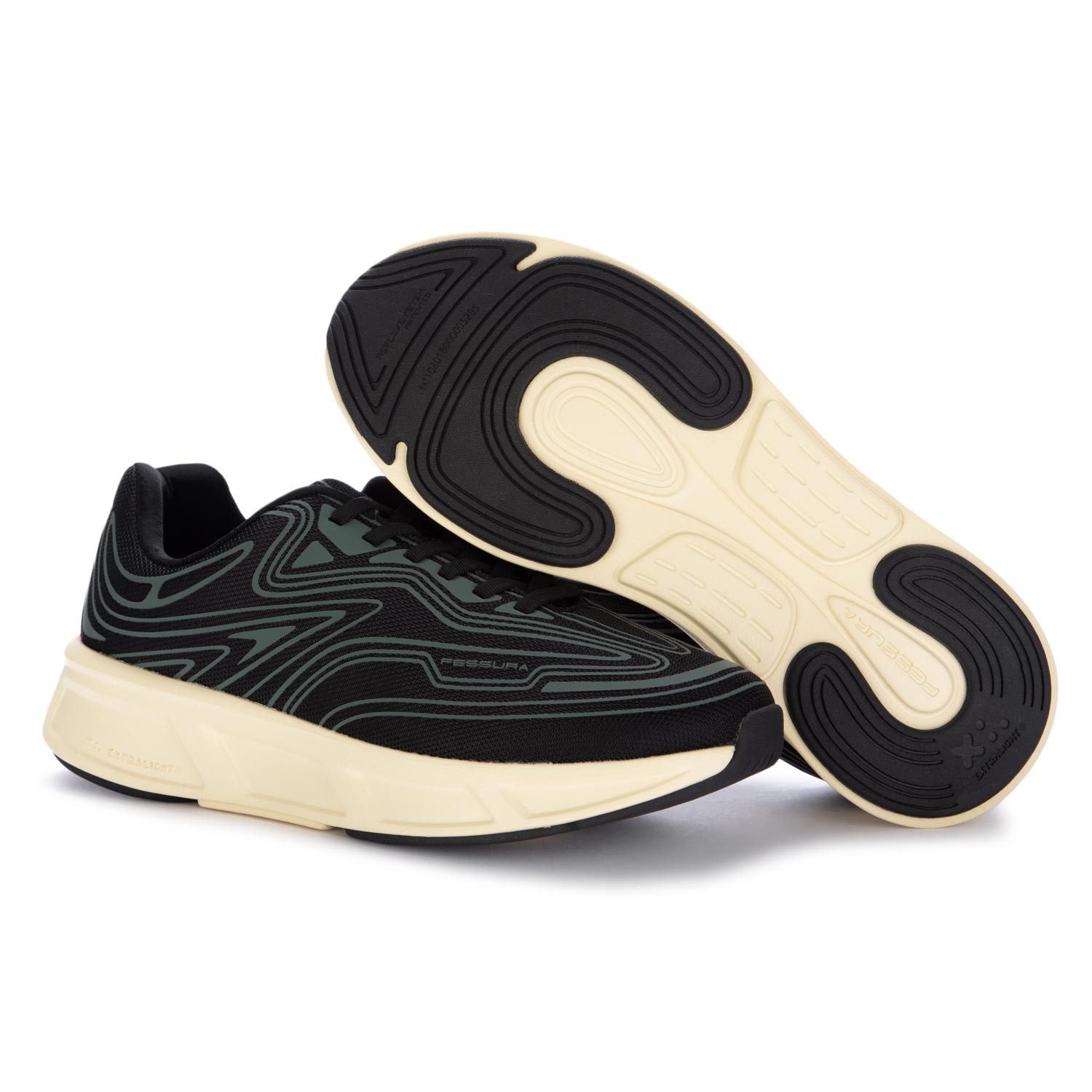 Fessura Men s Sneakers Reflexsystem Black Green Buy at derna