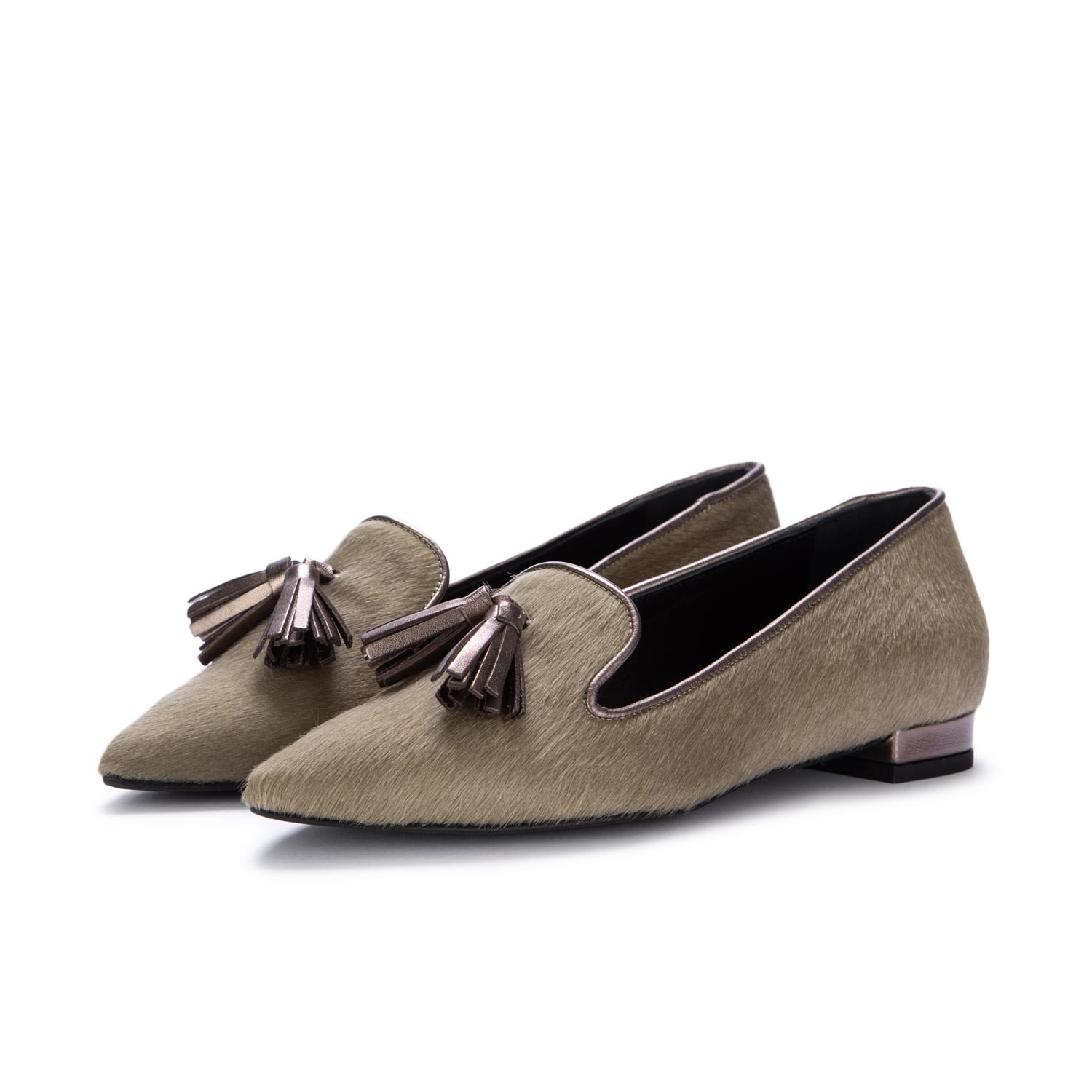 Taupe flat shoes on sale