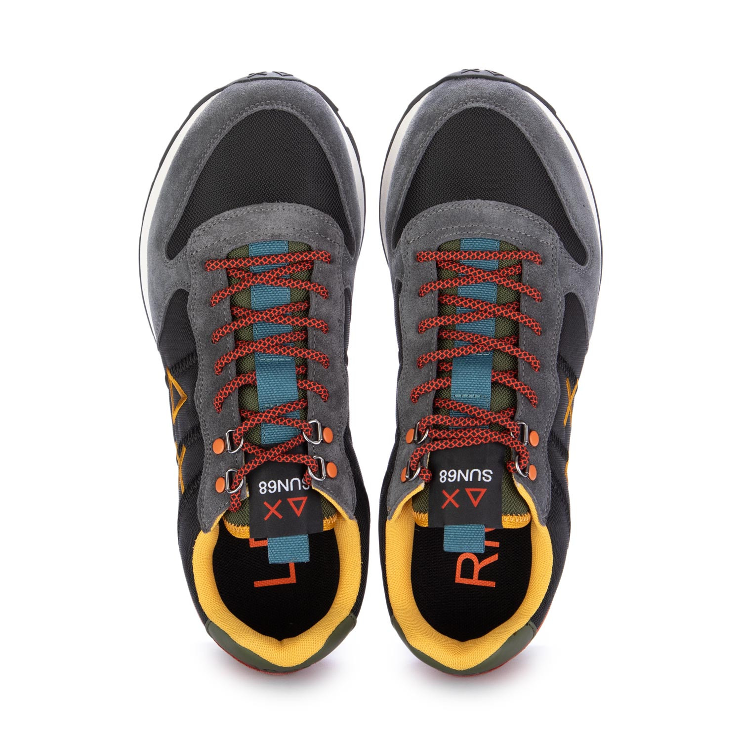 Men s Sneakers Sun68 Tom Goes Camping Black Multicolor derna