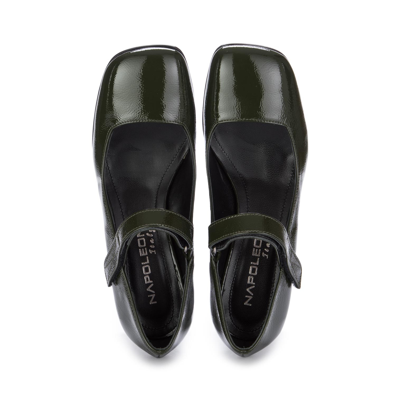 Women s Heel Shoes Napoleoni Naplak Bottle Green derna