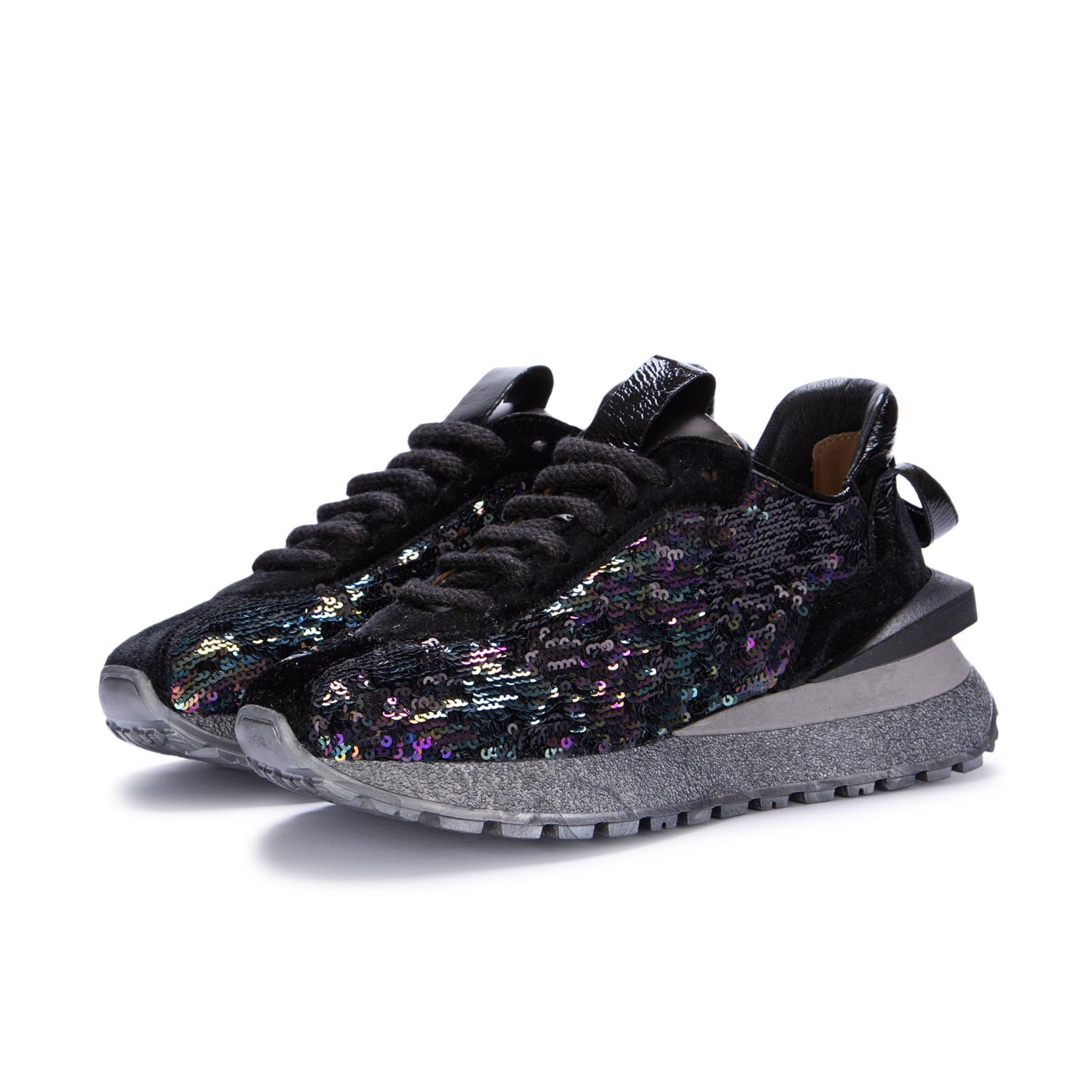 Women s Sneakers Juice Paillettes Velvet Multicolor derna