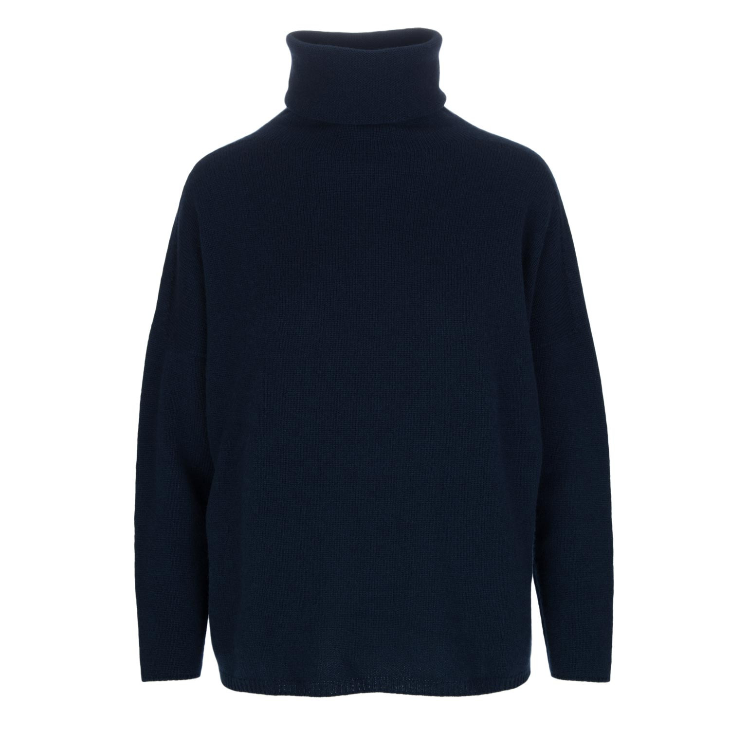 Blue cashmere turtleneck sweater sale