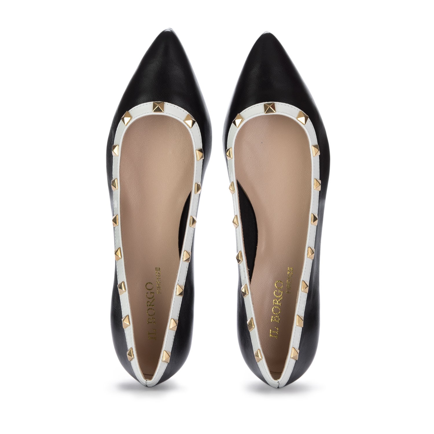 Ballerine da Donna Il Borgo Firenze Glossy Nero Compra su Derna