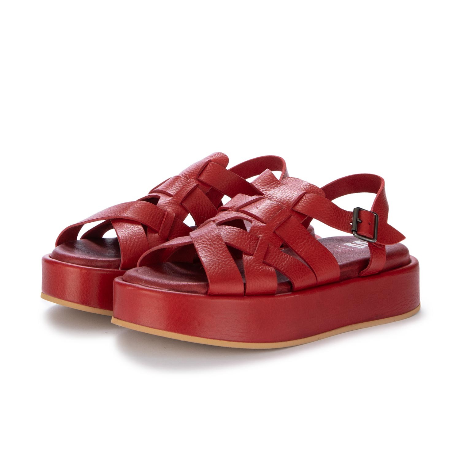 Sandali da Donna Moma Platform Arizona Raw Rosso Compra su Derna