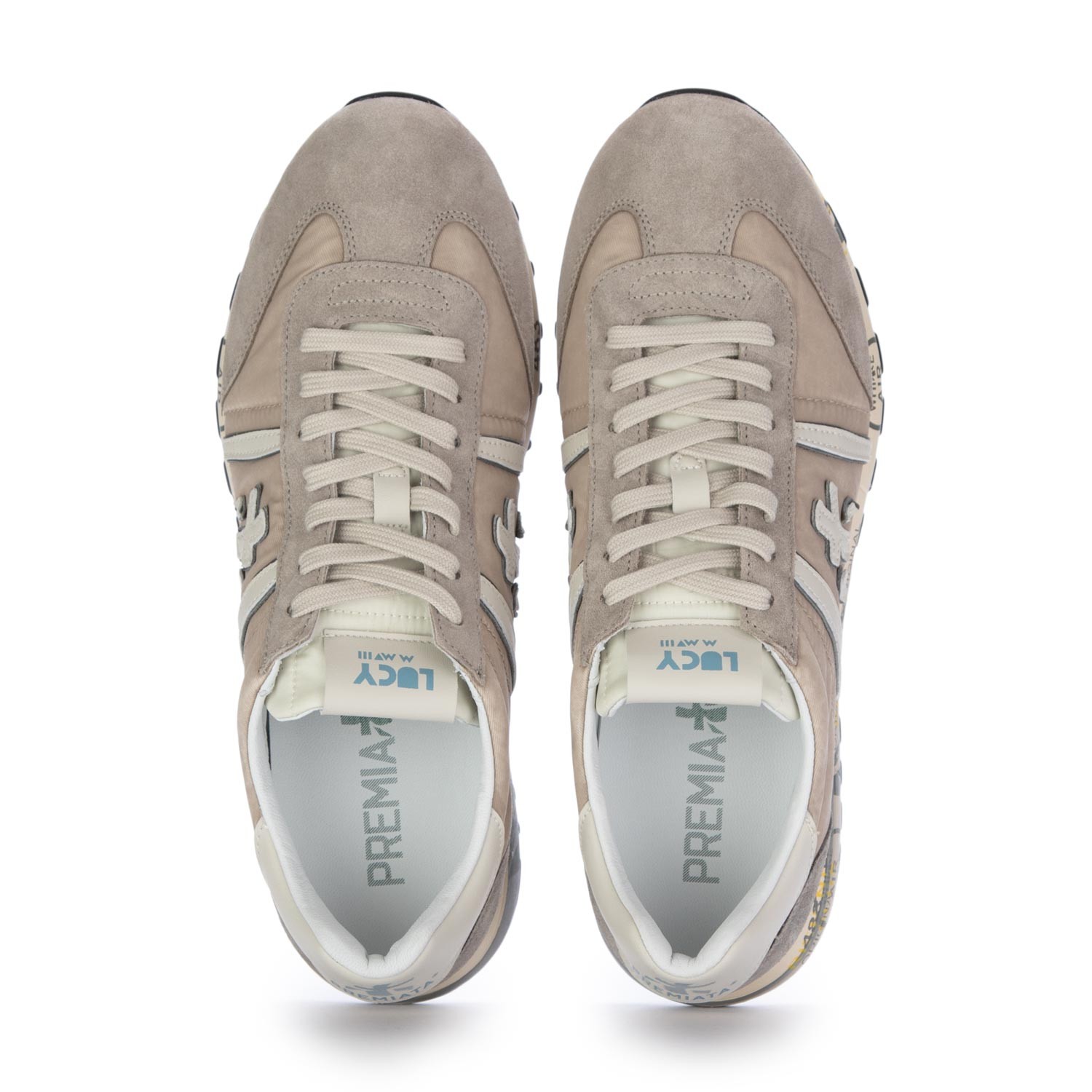 Men s Sneakers Premiata Lucy Grey Beige Shop at Derna