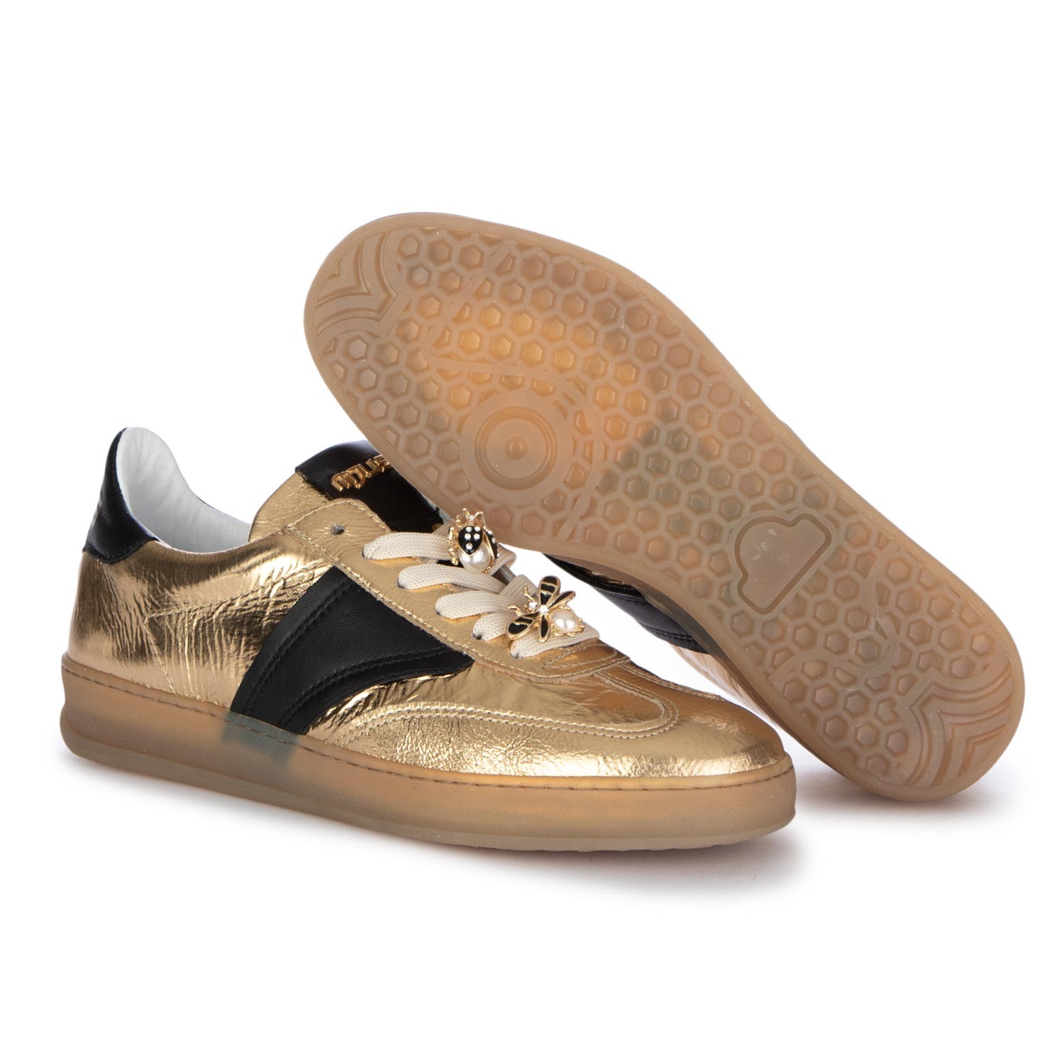 Gold sneakers ladies store