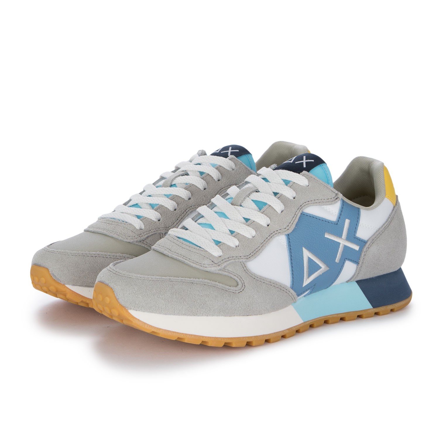 Men s Sneakers Sun68 Jaki Bicolor Grey Light Blue Shop at Derna