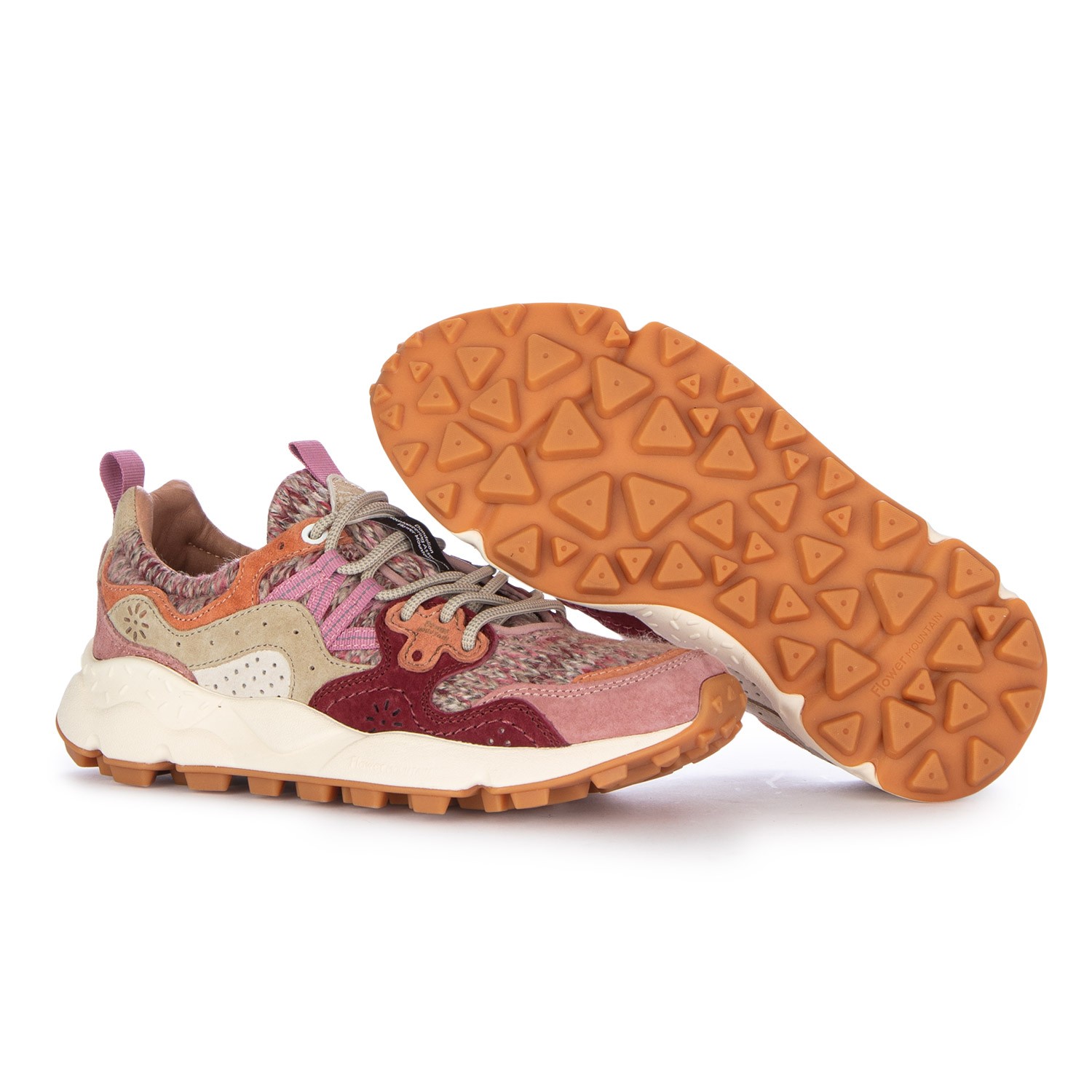 Flower Mountain Sneakers Yamano 3 Knitting Pink Shopa at Derna