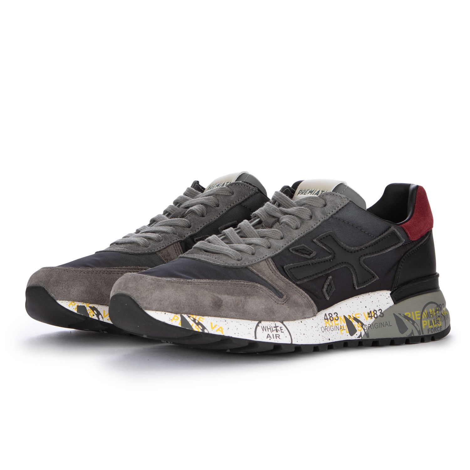 Sneakers da Uomo Premiata Mick Grigio Compra su Derna