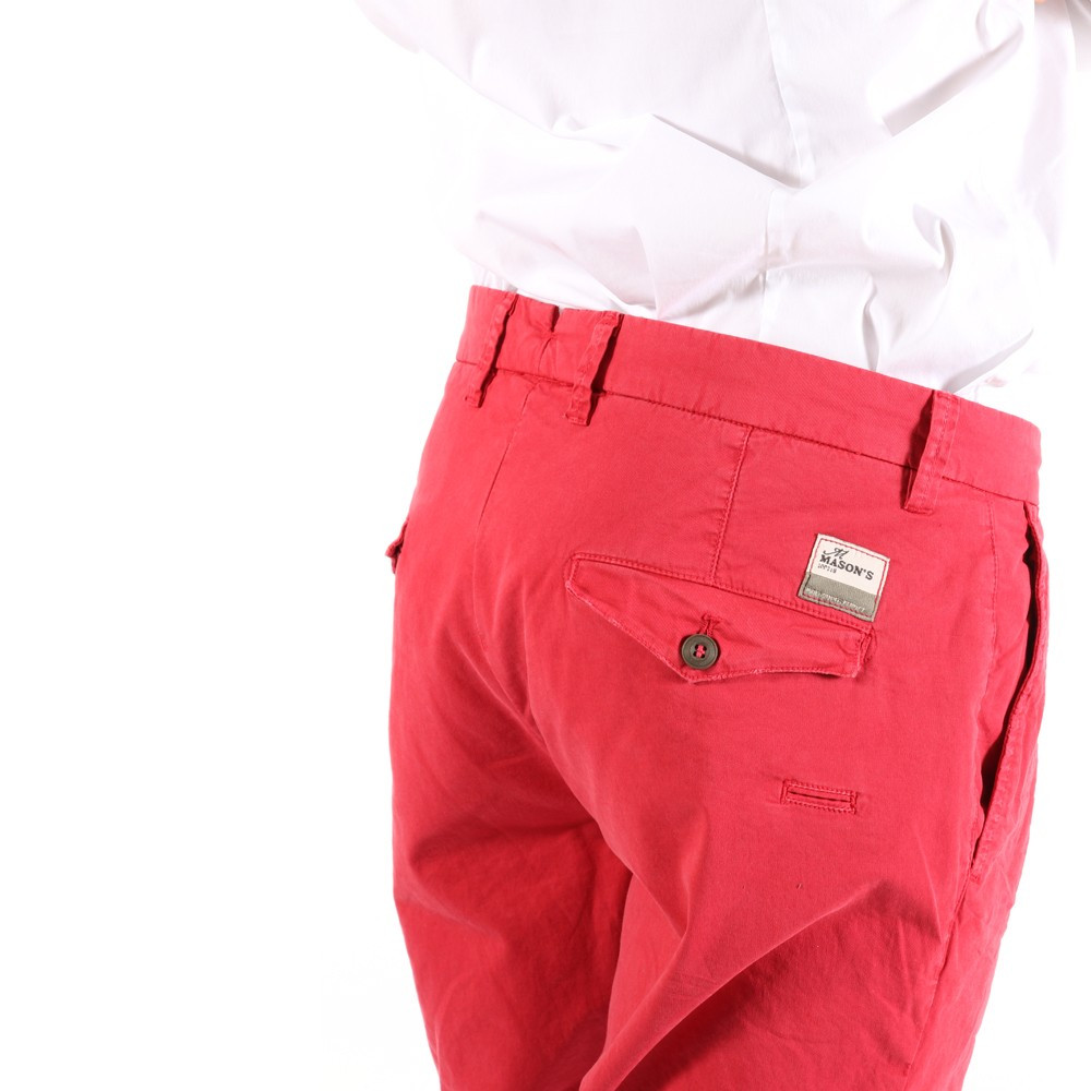 ABBIGLIAMENTO UOMO PANTALONI ROSSO MASON S