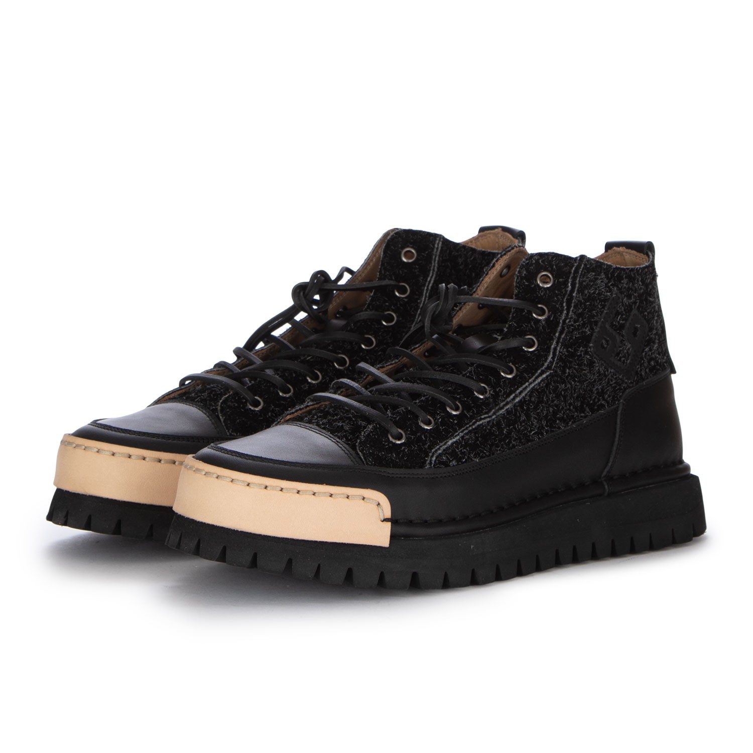 Men s High Top Sneakers Bng Real Shoes La Tirolese Black Derna