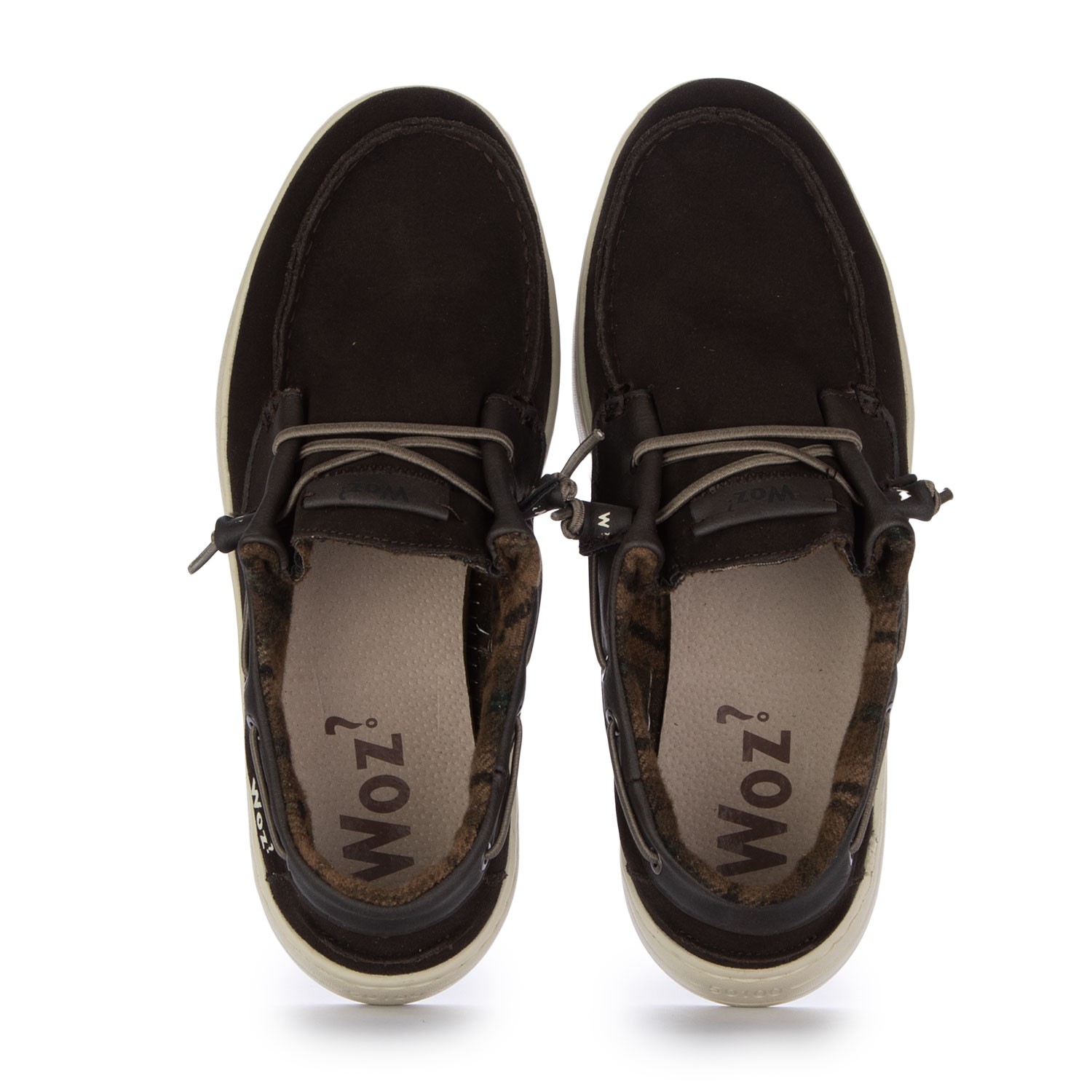 Scarpe Basse Uomo Woz James Grip Suede Marrone Scuro Derna