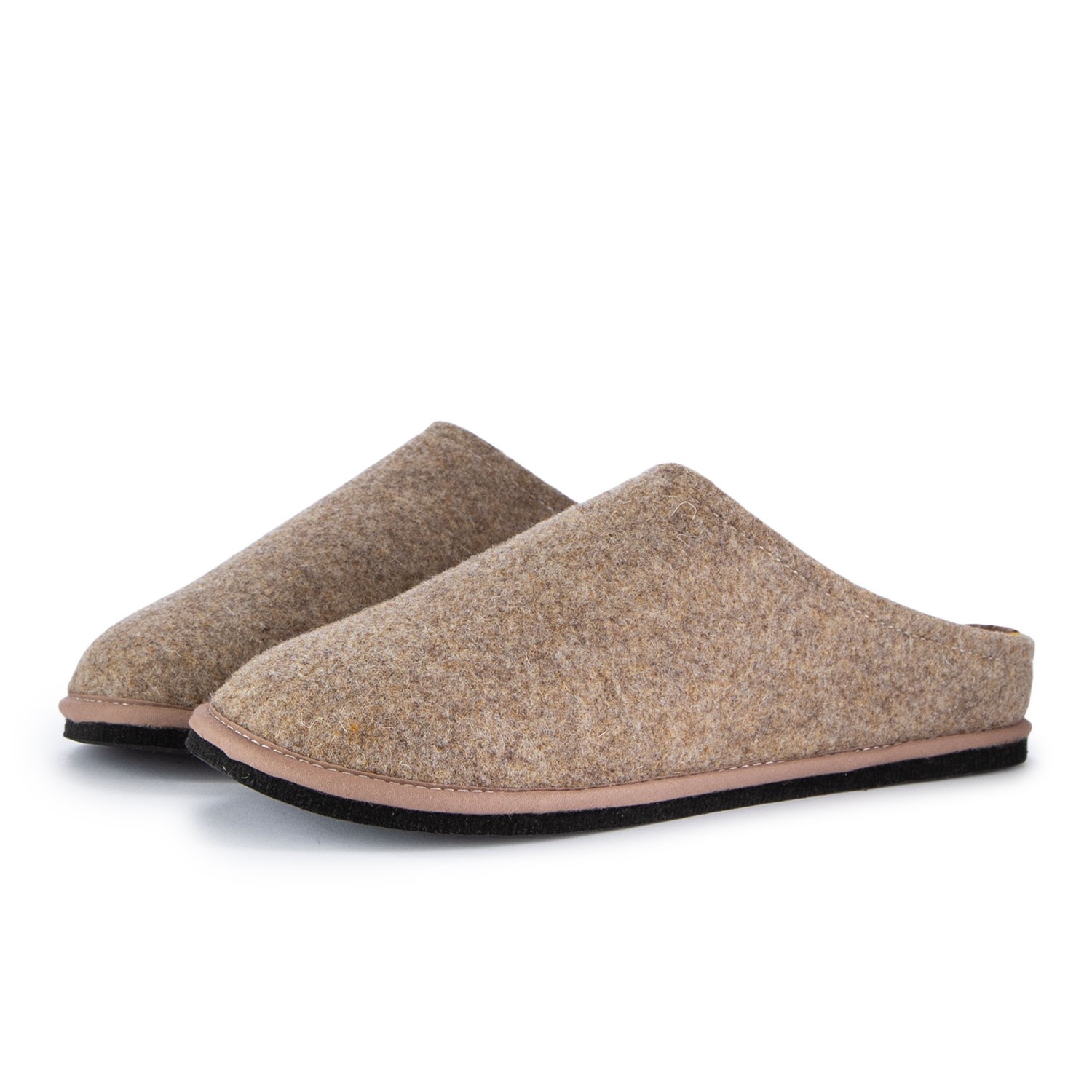 Men s Slippers Lowenweiss Wool Felt Brown Derna