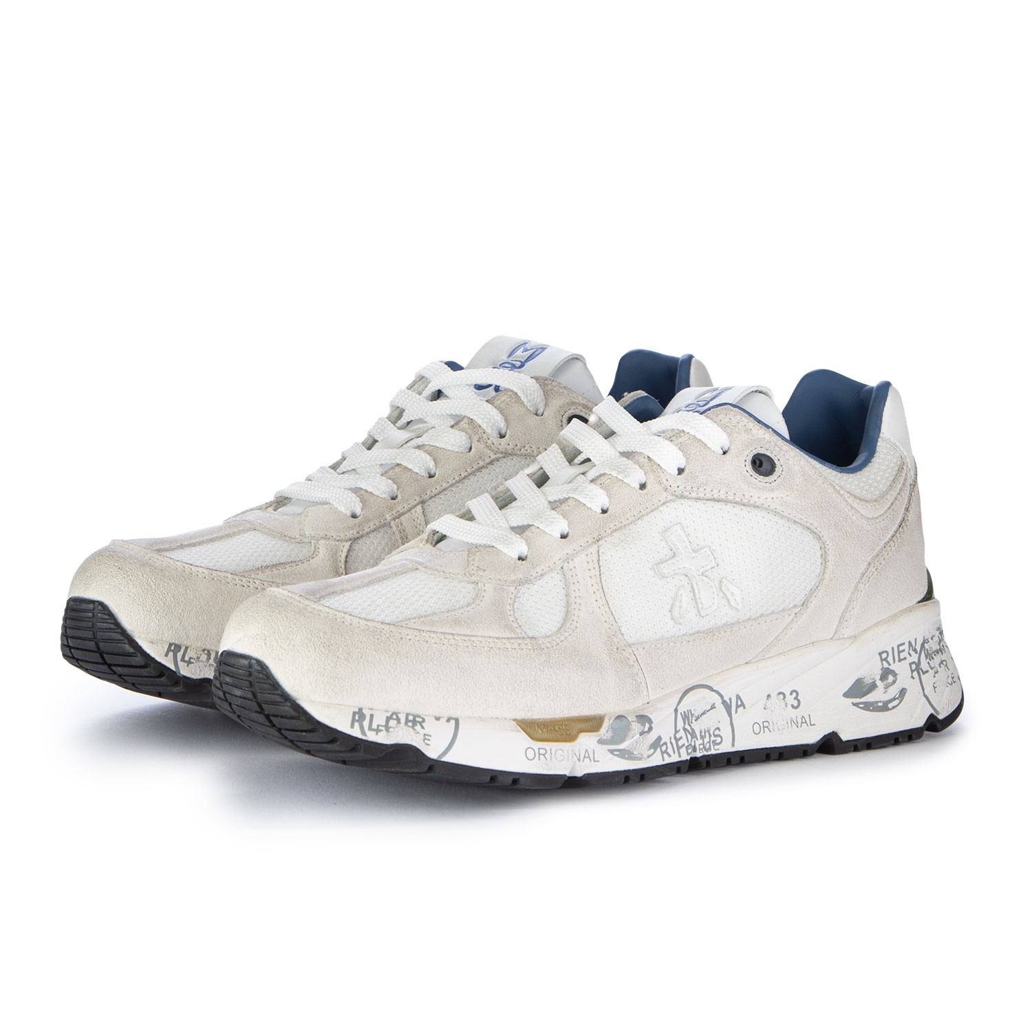 スニーカー PREMIATA Men Sneakers MASE VAR 7294 White Men's Sneakers Premiata Mase White | Shop at Derna.it