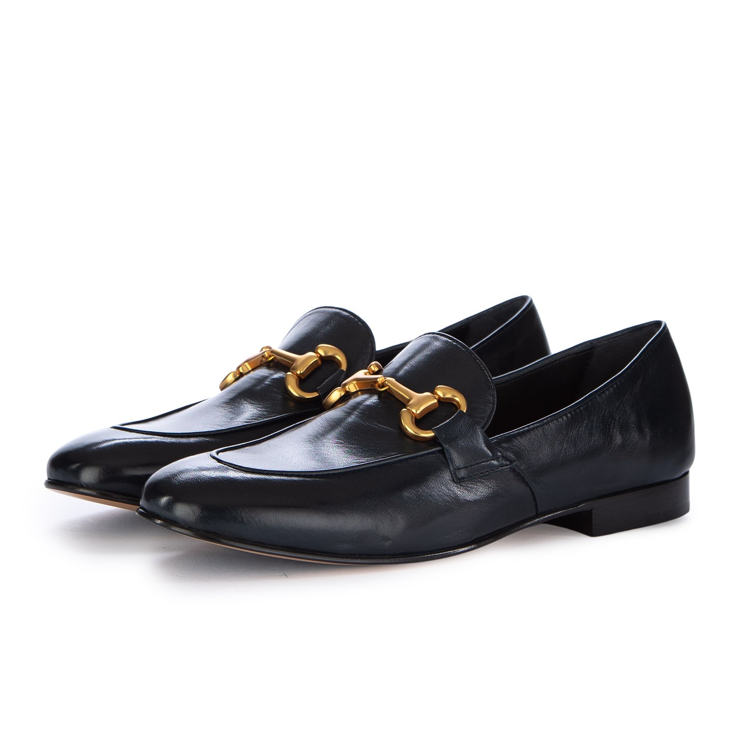 【美品】mara bini ローファー(23.5～24.0㎝) Mara Bini Leather Loafer W/ Bit Seta Coloniale