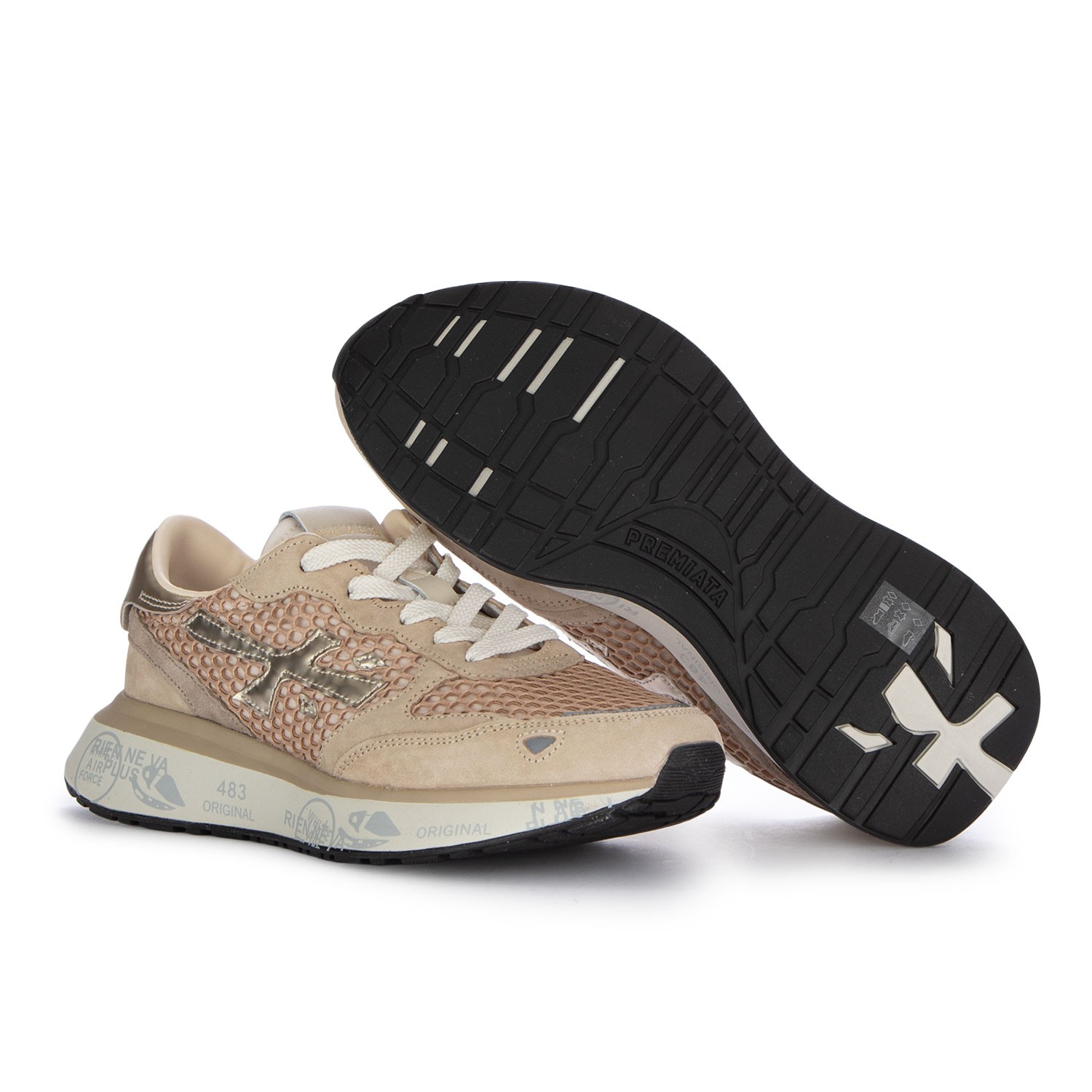 Women's Sneakers Premiata Lauryn Beige | Shop at Derna.it