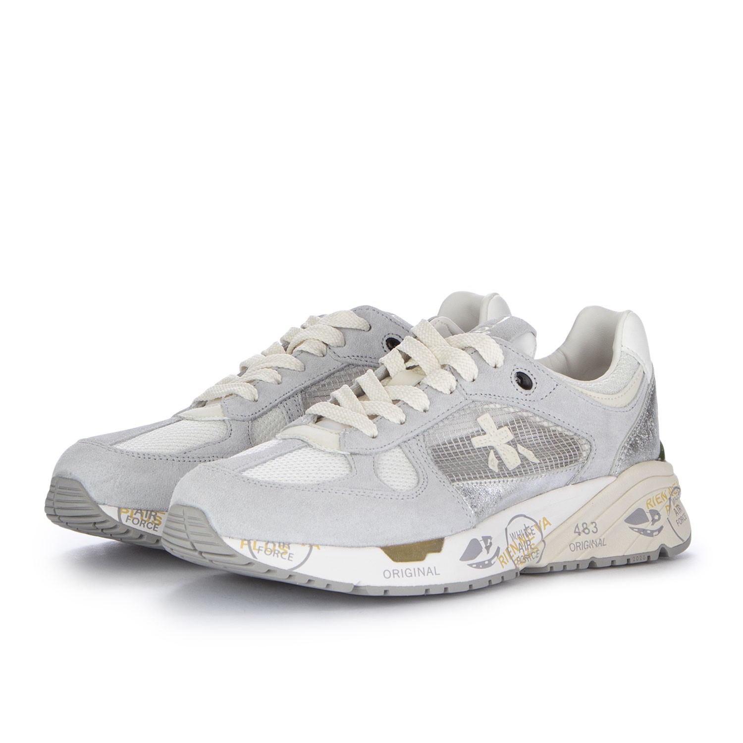 Women's Sneakers Premiata Mased Grey Silver | Shop at Derna.it