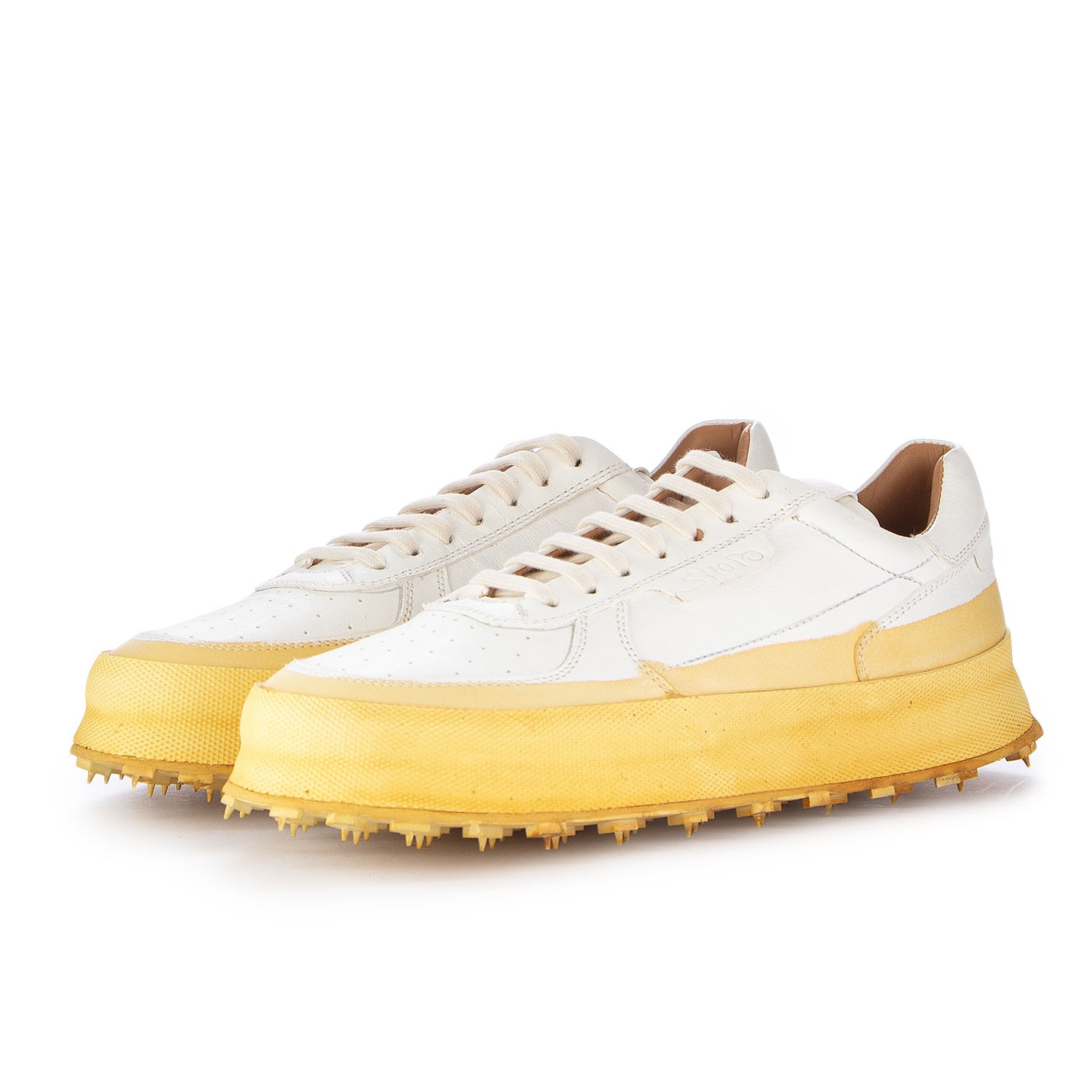 Women's Sneakers Shoto Melody Cloud Paglia White Yellow | Derna.it