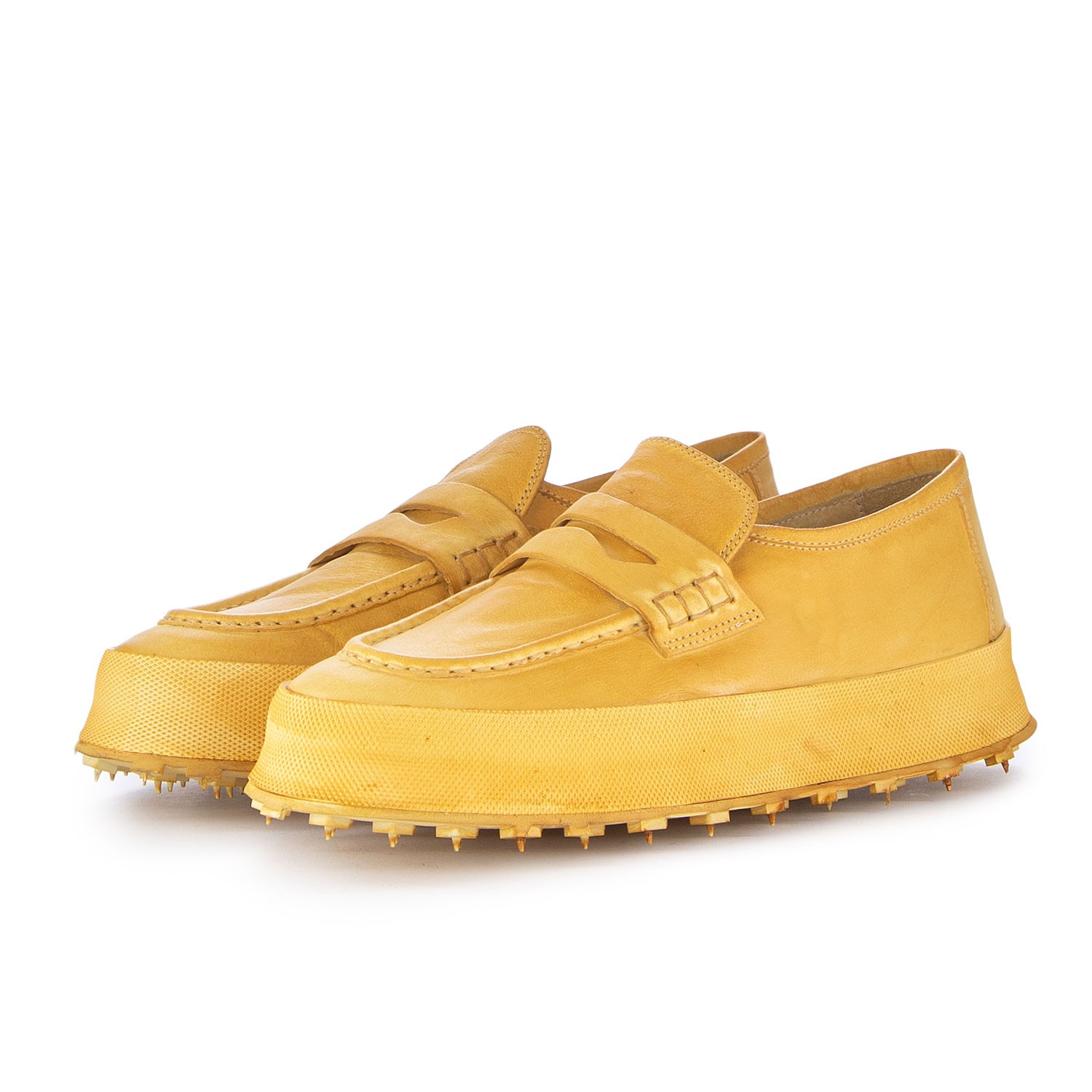 YELLO PLATFORM LOAFER イエロー 厚底ローファー Loafers Women SACFOF Platform Loafers For Women - Leather Chunky