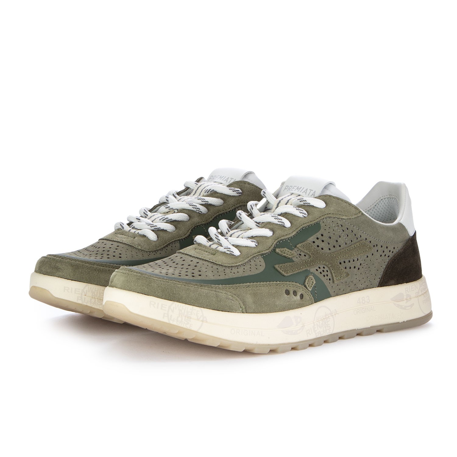Men's Sneakers Premiata Nous Green | Shop at Derna.it
