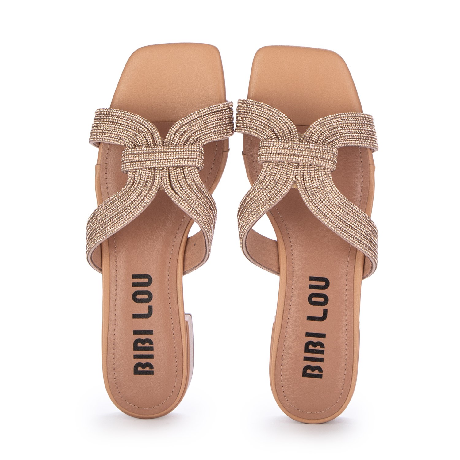 【関税&送料込】BIBI LOU Sandals Brown Bibi Lou logo-embroidered Flat Sandals | Brown | FARFETCH