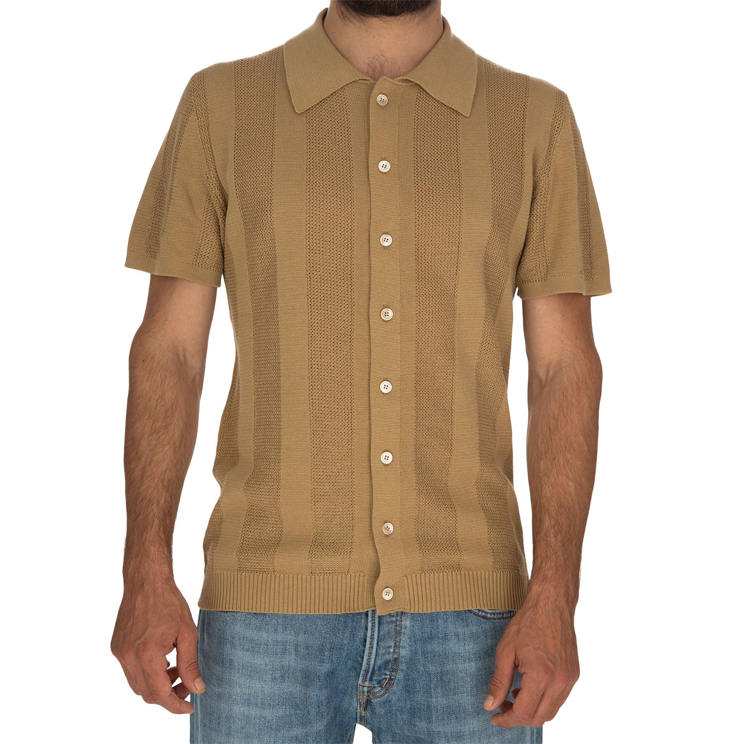 Men's Polo Shirt Daniele Fiesoli Corda Retrò Beige | Shop at