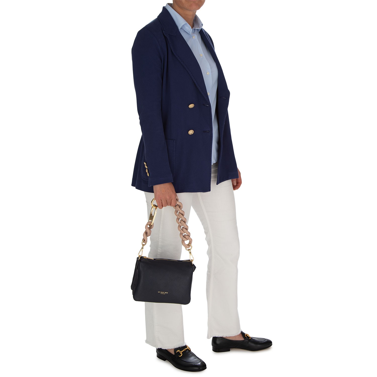 ジャケット CIRCOLO 1901 FD34222 Jackets Blazer Doppiopetto Oxford T.c. Blazer Jacket Circolo 1901 Doppio petto Oxford Blue | Shop