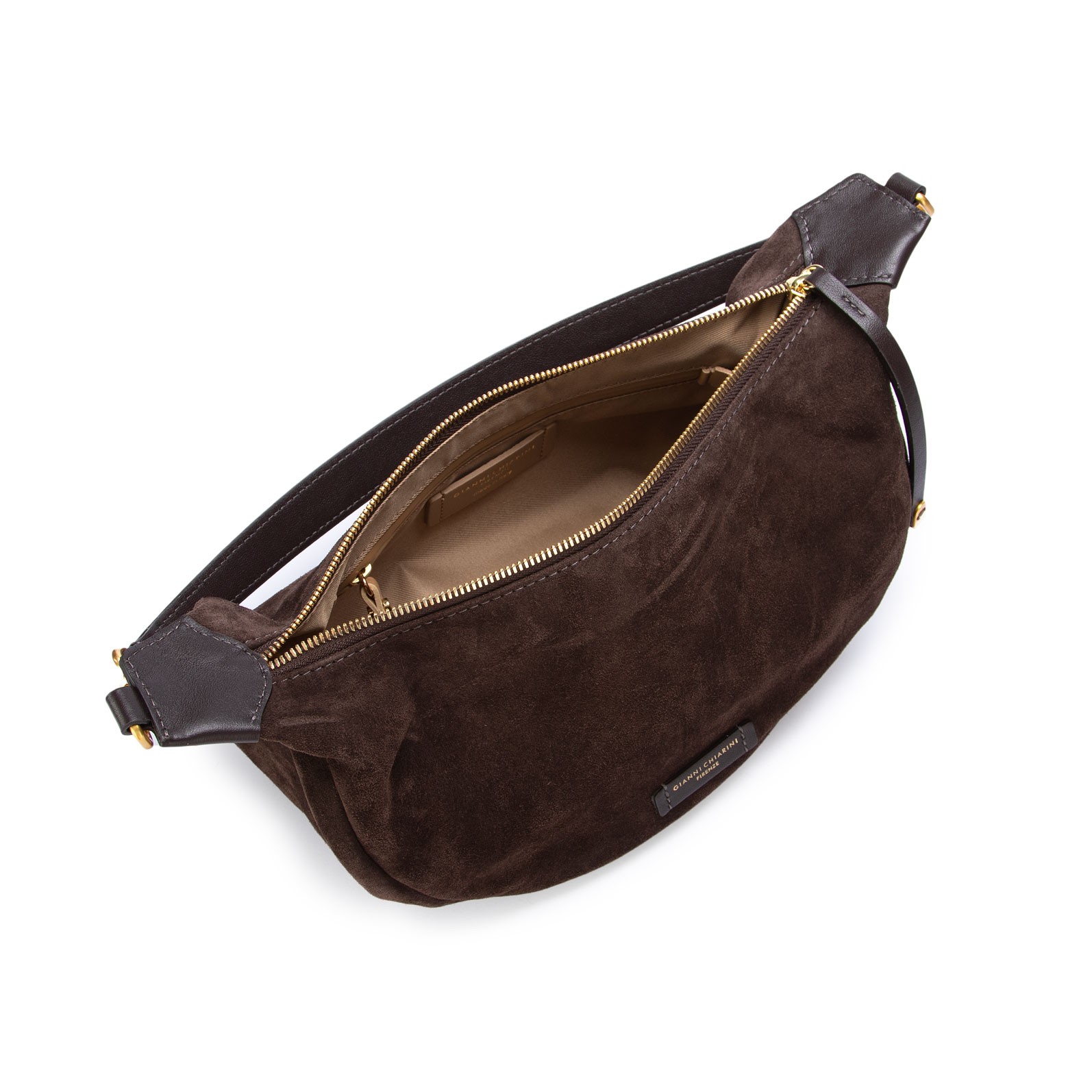 Women's Shoulder Bag Gianni Chiarini Aisha Moka Brown | Derna.it