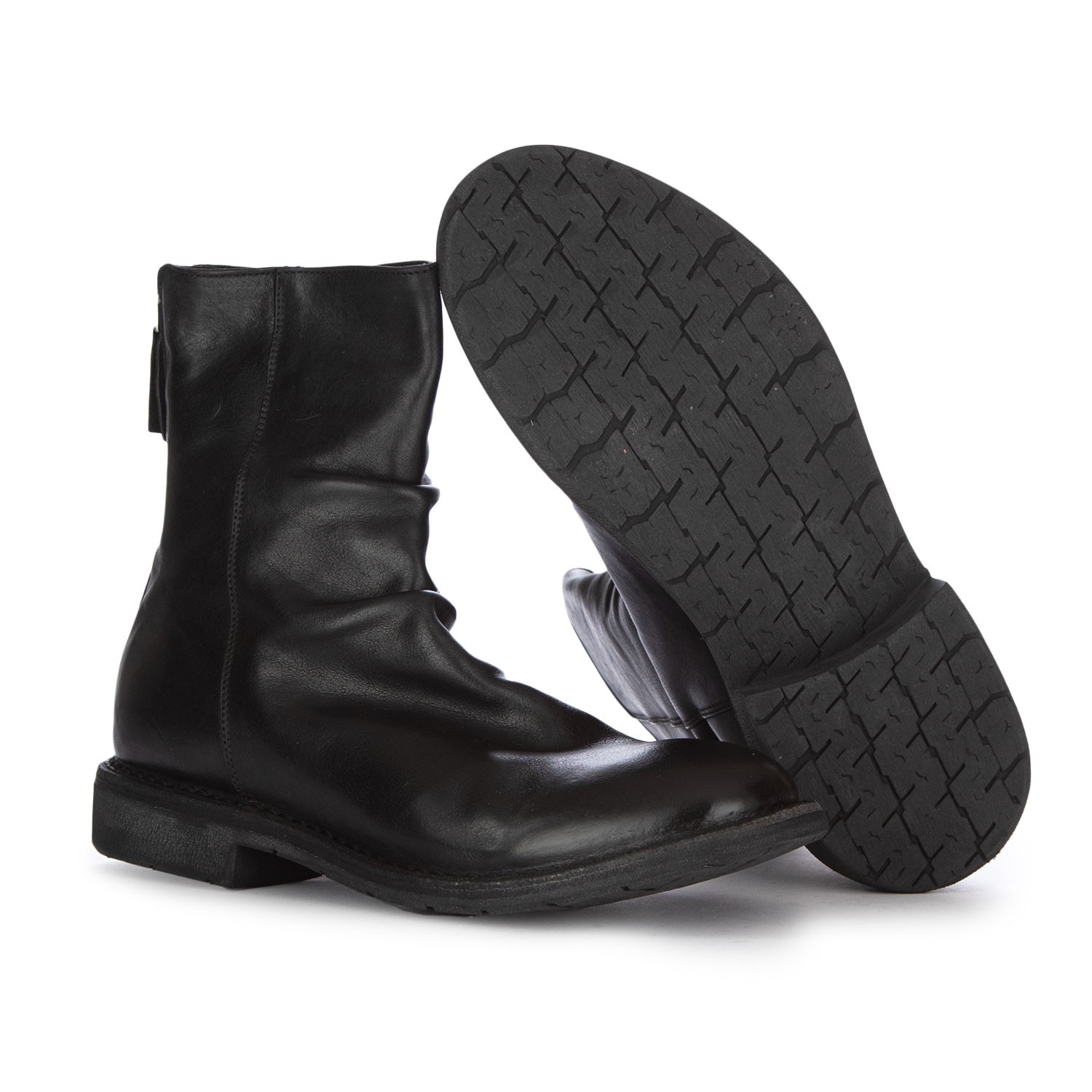 Men's Ankle Boots Moma Kurni Zip Black | Shop at Derna.it